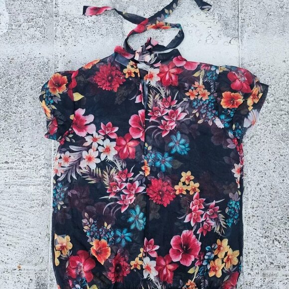 Sweet Pea for New York Company Women Top Blouse Multi Color Floral Print Size XS - Picture 4 of 6